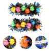 ABOOFAN Christmas Jingle Bell Wristband Bracelets Christmas Bell Bangle Tinsel Wristband Bracelets for Dancing Performace Props Carnival Party Supplies 2pcs (Blue) view 2