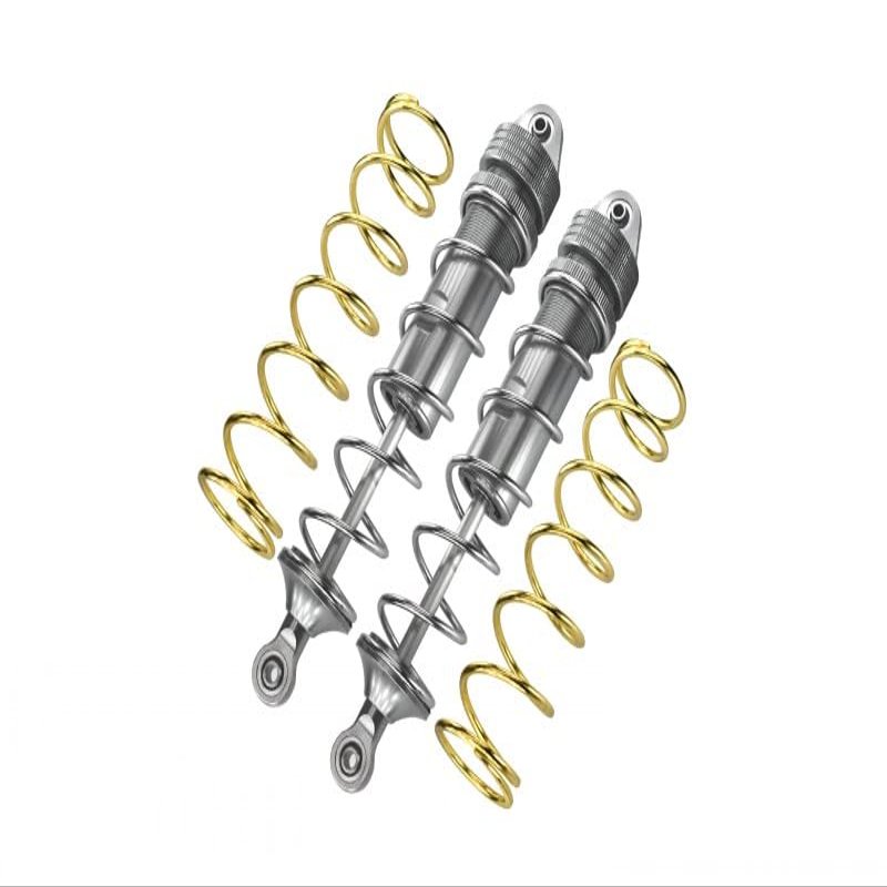 Aluminum Front Thickened Spring Dampers 177mm For Arrma 1:5 KRATON 8S BLX-ARA110002 / KRATON EXB Roller-ARA5208-2Pc Set Silver
