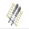 Aluminum Front Thickened Spring Dampers 177mm For Arrma 1:5 KRATON 8S BLX-ARA110002 / KRATON EXB Roller-ARA5208-2Pc Set Silver view 1