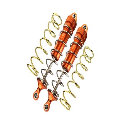 Aluminum Rear Thickened Spring Dampers 187mm For Arrma 1:5 KRATON 8S BLX/OUTCAST 8S BLX/KRATON EXB Roller - 2Pc Set Orange