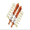 Aluminum Rear Thickened Spring Dampers 187mm For Arrma 1:5 KRATON 8S BLX/OUTCAST 8S BLX/KRATON EXB Roller - 2Pc Set Orange view 1