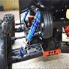 Aluminum Rear Thickened Spring Dampers 187mm For Arrma 1:5 KRATON 8S BLX/OUTCAST 8S BLX/KRATON EXB Roller - 2Pc Set Blue view 2