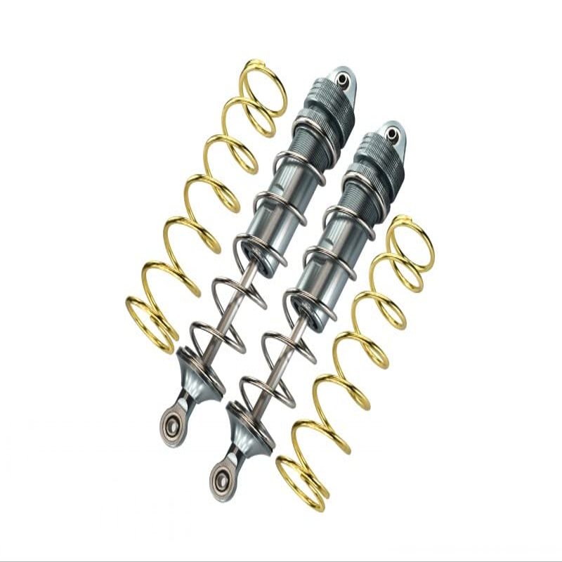 Aluminum Front Thickened Spring Dampers 177mm For Arrma 1:5 KRATON 8S BLX-ARA110002 / KRATON EXB Roller-ARA5208-2Pc Set Gray Silver