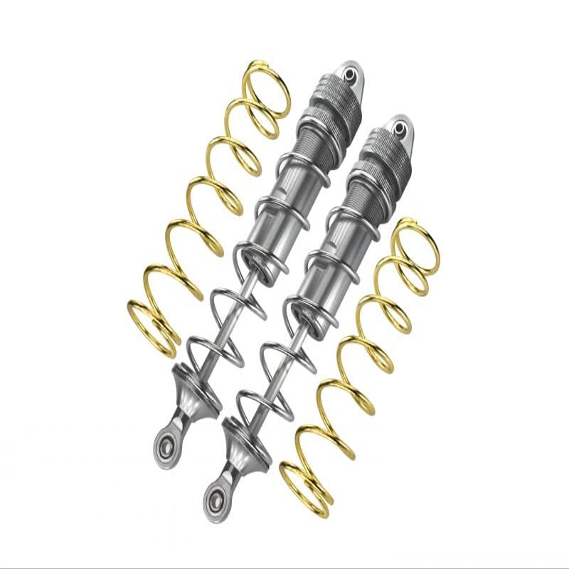 Aluminum Rear Thickened Spring Dampers 187mm For Arrma 1:5 KRATON 8S BLX/OUTCAST 8S BLX/KRATON EXB Roller - 2Pc Set Silver