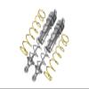 Aluminum Rear Thickened Spring Dampers 187mm For Arrma 1:5 KRATON 8S BLX/OUTCAST 8S BLX/KRATON EXB Roller - 2Pc Set Silver view 1