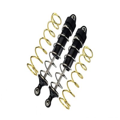 Aluminum Front Thickened Spring Dampers 177mm For Arrma 1:5 KRATON 8S BLX-ARA110002 / KRATON EXB Roller-ARA5208-2Pc Set Black