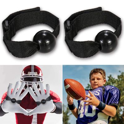 Boaton Football Catching Trainer for Improving Football Skills, Kids' Gift, 2 Pack of 0.66" Black & Brown Balls