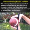 Boaton Football Catching Trainer for Improving Football Skills, Kids' Gift, 2 Pack of 0.66" Black & Brown Balls view 3