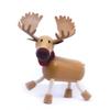 Anamalz Moose Wooden Animal Toy for Toddlers, Fun and Posable Moose for Early Learning, Montessori, and STEM, Smooth Natural Wood, Boys and Girls view 1