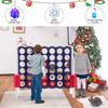 COSTWAY Jumbo 4-to-Score Giant Game Set with Storage Carrying Bag, 4 in A Row for Kids and Adults, Game Set with 42 Jumbo Rings & Quick-Release Slider, Perfect for Family Game view 2
