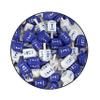 Zion Judaica Hanukkah Dreidels Blue & White Natural Wood with English Translation & Transliteration (100 Pack) view 3