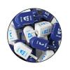 Zion Judaica 25 Pack 3" Extra Large Wooden Dreidels for Hanukkah Blue & White Wood Driedels with English Translation X-Large Chanukah Spinning Top Drydels Hannukah Game (25 Pack) view 3