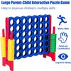 COSTWAY Jumbo 4-to-Score Giant Game Set with Storage Carrying Bag, 4 in A Row for Kids and Adults, Game Set with 42 Jumbo Rings & Quick-Release Slider, Perfect for Family Game view 3