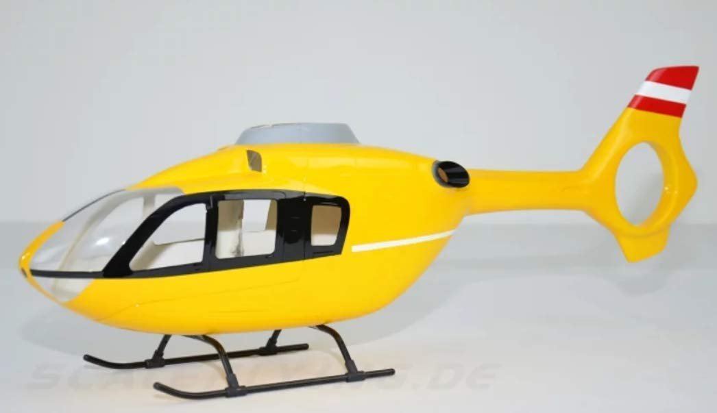 Flight Model RC Helicopter EC135 450 Pre-Painted fuselage for 450 Size Helicopters.Suitable for Almost All 450 Size(325mm Rotor Blade) Helicopters, Such as: Align T-REX450X/XL/SE/SE V2