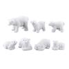 TOYANDONA Polar Bear Christmas Decorations Miniature Figurine 2.20 Inch Adorable Micro Landscape Ornament for Holiday Cake Toppers Home Party Decor view 1