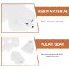 TOYANDONA Polar Bear Christmas Decorations Miniature Figurine 2.20 Inch Adorable Micro Landscape Ornament for Holiday Cake Toppers Home Party Decor view 3