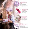 Anpro Complete Kids Cooking and Baking Set - 27 Pcs Includes Aprons for Girls, Chef Hat, Mitt & Utensil to Dress Up Chef Costume Career Role Play for 8-12 Years Girls view 2