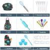 Anpro Complete Kids Cooking and Baking Set - 27 Pcs Includes Aprons for Boys, Chef Hat, Mitt & Utensil to Dress Up Chef Costume Career Role Play for 3-7 Years Boys view 2