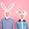 10AGIRL Cute Bunny hat Ears Fun Plush Hood Women Costume Winter hats super Warm Soft and Cozy (Rabbit (White) view 1