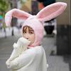 10AGIRL Cute Bunny hat Ears Fun Plush Hood Women Costume Winter hats super Warm Soft and Cozy (Rabbit (Pink) view 4