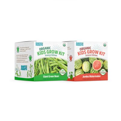 Back to The Roots Kids Science Grow Kit - 2 pk Bean and Watermelon