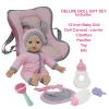Baby Doll Carrier Car Seat, Baby Doll Accessories Set Includes Doll Bottles, 12 Inch Soft Baby Doll & Toys view 3