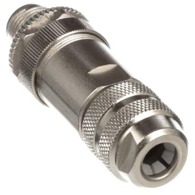 Connector, Str M12 M 5 pos, 18AWG, 6-8mm Cable Range, 4A 60V, U8151, BMSWS 8151-0/9