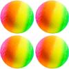 PlayBolt Rainbow Playground Balls - 8.5 Inch (Pack of 4) Rubber Bouncy Colorful Inflatable Balls for Kids and Adults, Indoor & Outdoor Games, Kickball, Dodgeball, Four Square, Dodge, Recess, Handball view 1
