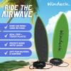 Windeck Finger Surfboard  Mean Green Mini Hand Surf Toy for Car Window Air Tricks | Includes Grip Tape & Leash | Fun Finger Board for Skaters, Surfers & Kids | Pocket-Size Travel Gift for Active Play view 4