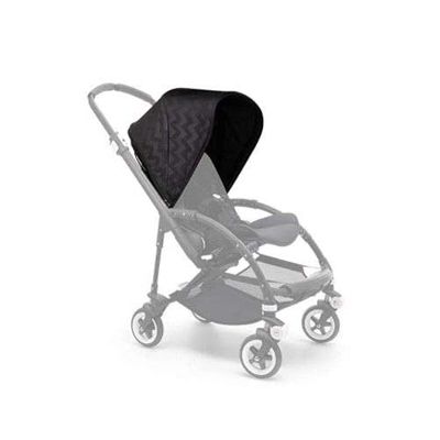 Bugaboo Donkey Sun Canopy, Shiny Chevron Black