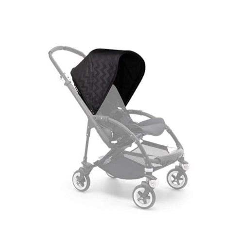Bugaboo Donkey Sun Canopy, Shiny Chevron Black