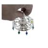 Large Spinning Top made of 925 Sterling Silver Hanukkah Dreidel Multicolored Crystal Beads Cut Out design Hanukkah Judaica gift view 2