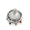 Sterling Silver Colorful Spinning Top Hanukkah Dreidel Multicolored Crystal Beads Jewish gift view 1