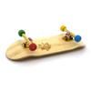 Teak Tuning 34mm Pro Fingerboard Complete - Fully Assembled with Pro Level Components - Pro Shaped Wooden Deck (34x97mm), UltraSpin Bearing Wheels, Prodigy Gen2 Trucks - Firework view 2
