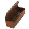 Ajuny Wooden Domino Game Set with Boat Wheel Anchor Design Classic Storage Box Numbers Table Handcrafted Dominoes Game for Kids Adults Family Outdoor Indoor Games 7.75x2 Inch view 3