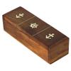 Ajuny Wooden Domino Game Set with Boat Wheel Anchor Design Classic Storage Box Numbers Table Handcrafted Dominoes Game for Kids Adults Family Outdoor Indoor Games 7.75x2 Inch view 4