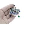 Sterling Silver Blue Enamel Dreidel Multicolored Beads Dreidel Jewish Hanukkah gift Amethyst Stone Traditional Hanukkah game view 2