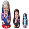 Golden Cockerel President Joe Biden Vice President Kamala Harris Liberty Nesting Doll Political Collectible Matryoshka view 1