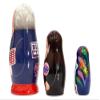 Golden Cockerel President Joe Biden Vice President Kamala Harris Liberty Nesting Doll Political Collectible Matryoshka view 2