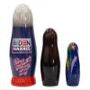 Golden Cockerel President Joe Biden Vice President Kamala Harris Liberty Nesting Doll Political Collectible Matryoshka view 3
