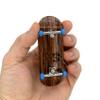 Teak Tuning 34mm Pro Fingerboard Complete - Fully Assembled with Pro Level Components - Pro Shaped Wooden Deck (34x97mm), UltraSpin Bearing Wheels, Prodigy Gen2 Trucks - Blue Suede Shoes view 1