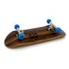 Teak Tuning 34mm Pro Fingerboard Complete - Fully Assembled with Pro Level Components - Pro Shaped Wooden Deck (34x97mm), UltraSpin Bearing Wheels, Prodigy Gen2 Trucks - Blue Suede Shoes view 2