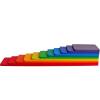 Dinhon 11 PCS Wooden Rainbow Board Oversized Stacking Game Jigsaw Puzzle Building Blocks Children's Baby Toddler Toys 3 Years Old Boys and Girls Toy Gifts view 1