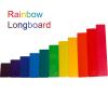 Dinhon 11 PCS Wooden Rainbow Board Oversized Stacking Game Jigsaw Puzzle Building Blocks Children's Baby Toddler Toys 3 Years Old Boys and Girls Toy Gifts view 4