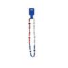 Party Central Club Pack of 12 Red and Blue Beaded USA Necklaces with Patriotic Stars 36" view 2
