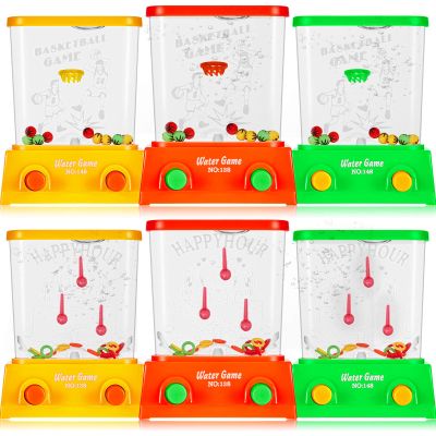 Sumind 6 Pieces Aqua Rings Handheld Water Game Mini Retro 80s 90s Retro Pastime Game for Kids Birthday Return Gifts Classroom Rewards Bulk(Classic Style)