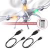 Create idea 2X USB Charger Cable RC LiPo Battery Power Supply Charging Cord Wire Compatible with Syma X5C X5SC X5SW H107C Quadcopter Drone view 4