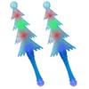 ArtCreativity Light Up Christmas Tree Wand for Kids, 2 Pack Magic Wand Christmas Tree Light Flashing LEDs, Batteries Included, Fun Christmas Tree Toy and Stocking Stuffer for Boys and Girls view 1