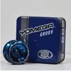 Yomega Groov  Pro Level Aluminum Yoyo for Advance Players  Round Shaped, C Size Ball Bearing with Adjustable Responsive/Nonresponsive Play + 3 Month Warranty (Black and Blue) view 2