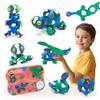 Clixo Crew 30 Piece Pack - The Flexible, Durable, Imagination-Boosting Magnetic Building Toy - Modern, Modular Designs for Hours of STEM Play. A Multi-Sensory Magnet Toy Experience Anywhere! Ages 4-99 view 1